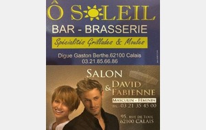 2 nouveaux partenaires : Restaurant   O Soleil   et Salon de coiffure   David & Fabienne  
