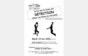 Section Basket Collège Jean Monnet de Coulogne : journée détection