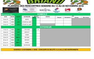 Programme des rencontres du 19 et 20 novembre 2016