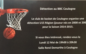 Détection U15 saison 2014-2015