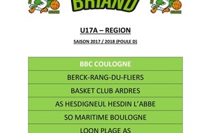Le championnat U17 Régional est connu !