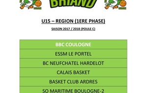 Le championnat U15 Régional est connu !