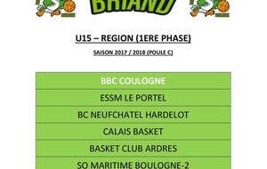 Le championnat U15 Régional est connu !
