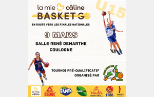 🏀BBC Coulogne : Tournois U15 masculins La Mie Câline🏀
