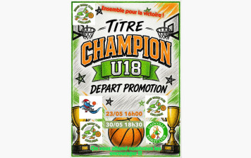 FINALES CHAMPIONNATS PROMOTION DEPT  U18 et EXCELLENCE DEPT U13 B