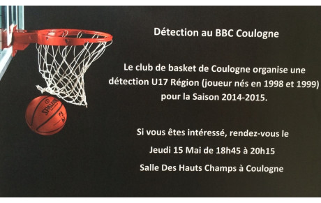 Détection U17 saison 2014-2015