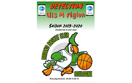 Détection U13 Région saison 2019/2020