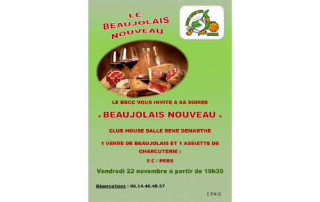Soirée Beaujolais Nouveau