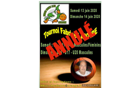 Annulation Tournoi de fin de saison