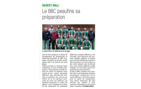 Article Nord Littoral du 24-09-2021 Préparation Séniors A