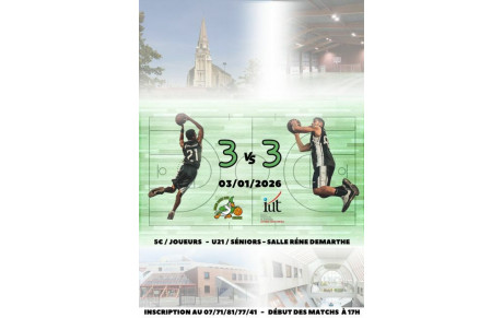 TOURNOI 3X3 du 03 Janvier 2026